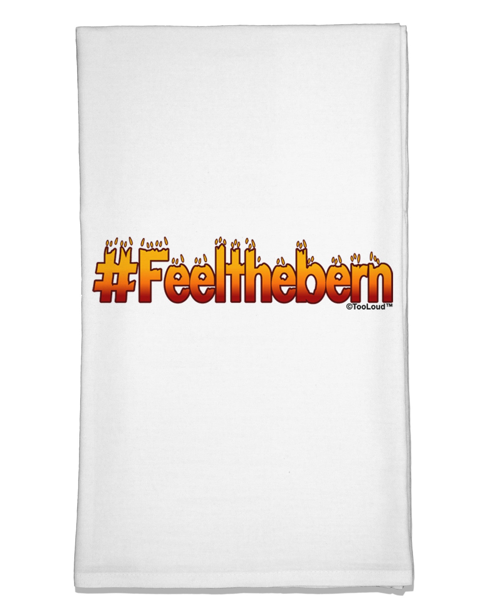 Hashtag Feelthebern Flour Sack Dish Towel-Flour Sack Dish Towel-TooLoud-White-Davson Sales