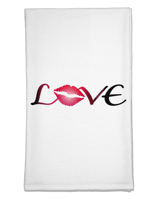 Love Kiss Flour Sack Dish Towels-Flour Sack Dish Towel-TooLoud-White-Davson Sales