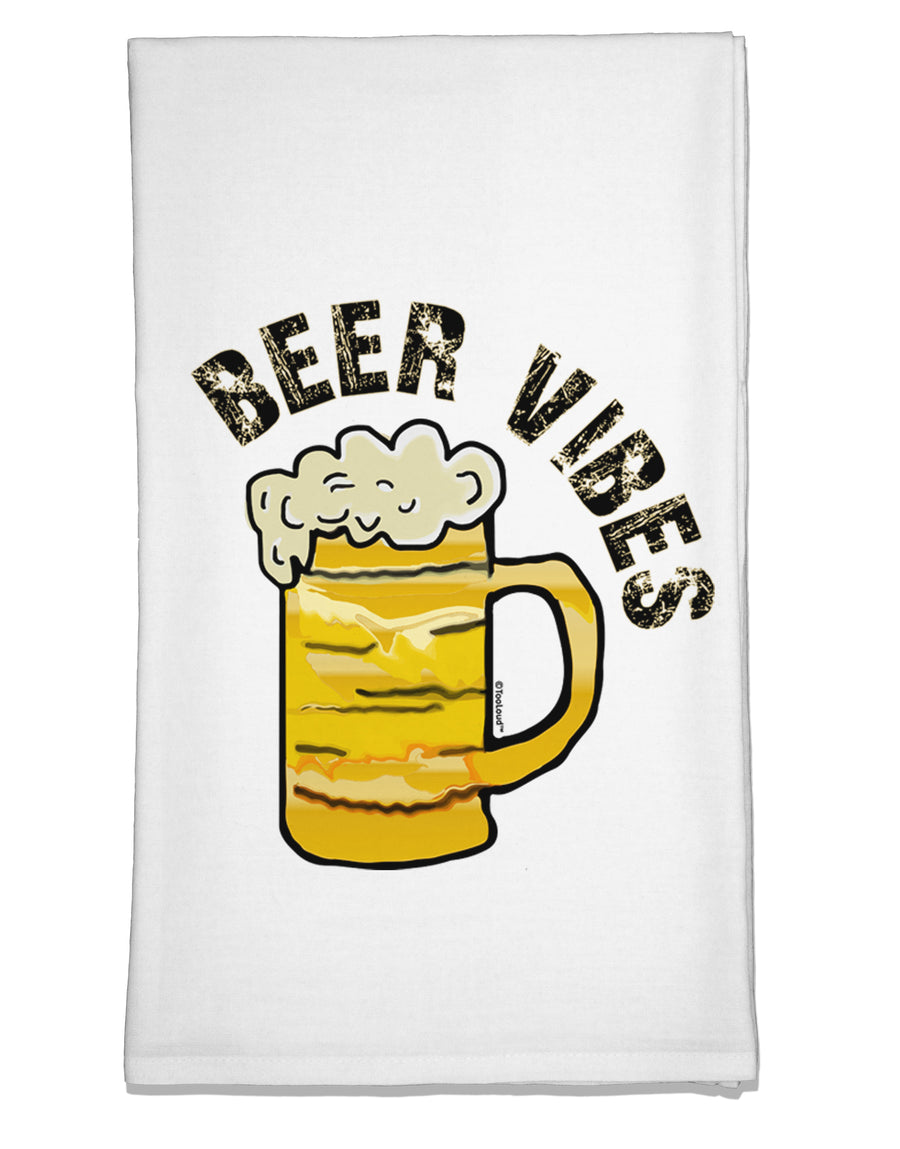 Beer Vibes Flour Sack Dish Towel-Flour Sack Dish Towel-TooLoud-Davson Sales