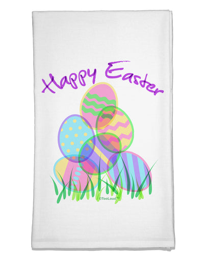 Happy Easter Gel Look Print Flour Sack Dish Towel-Flour Sack Dish Towel-TooLoud-White-Davson Sales