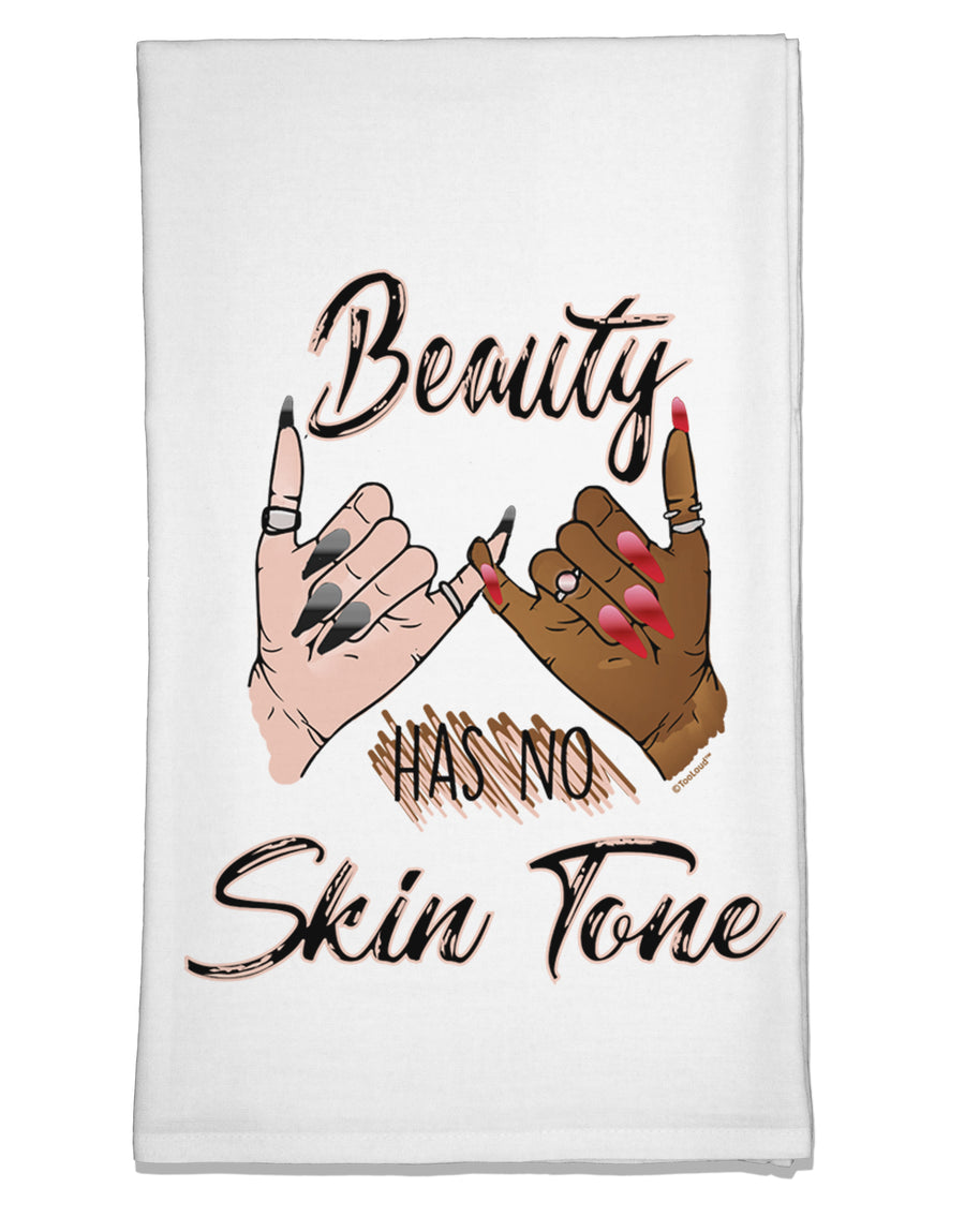 Beauty has no skin Tone Flour Sack Dish Towel-Flour Sack Dish Towel-TooLoud-Davson Sales