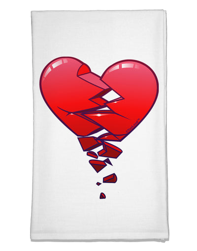 Crumbling Broken Heart Flour Sack Dish Towels by TooLoud-TooLoud-White-Davson Sales
