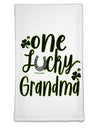 One Lucky Grandma Shamrock Flour Sack Dish Towel-Flour Sack Dish Towel-TooLoud-Davson Sales