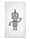 Cute Robot Male Flour Sack Dish Towel by TooLoud-Flour Sack Dish Towel-TooLoud-White-Davson Sales