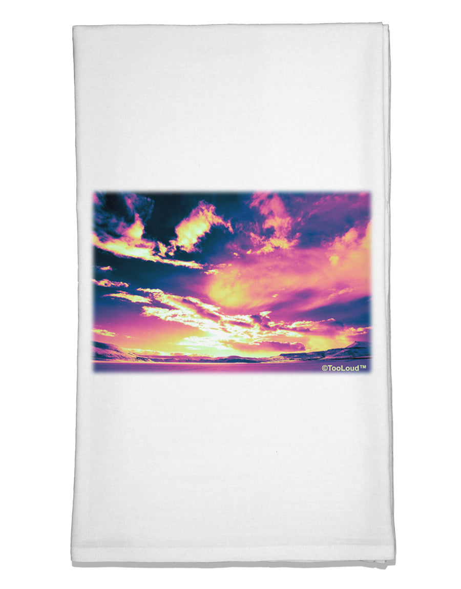 Blue Mesa Reservoir Surreal Flour Sack Dish Towels-Flour Sack Dish Towel-TooLoud-White-Davson Sales