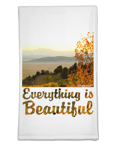 Everything is Beautiful - Sunrise Flour Sack Dish Towels by TooLoud-TooLoud-White-Davson Sales