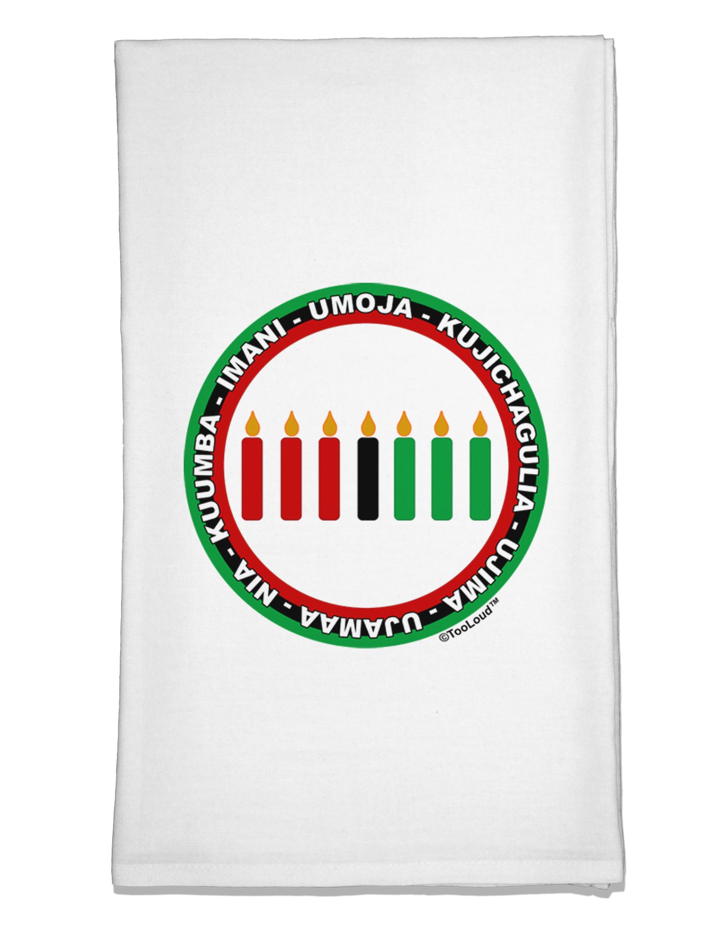 7 Principles Circle Flour Sack Dish Towels-Flour Sack Dish Towel-TooLoud-White-Davson Sales