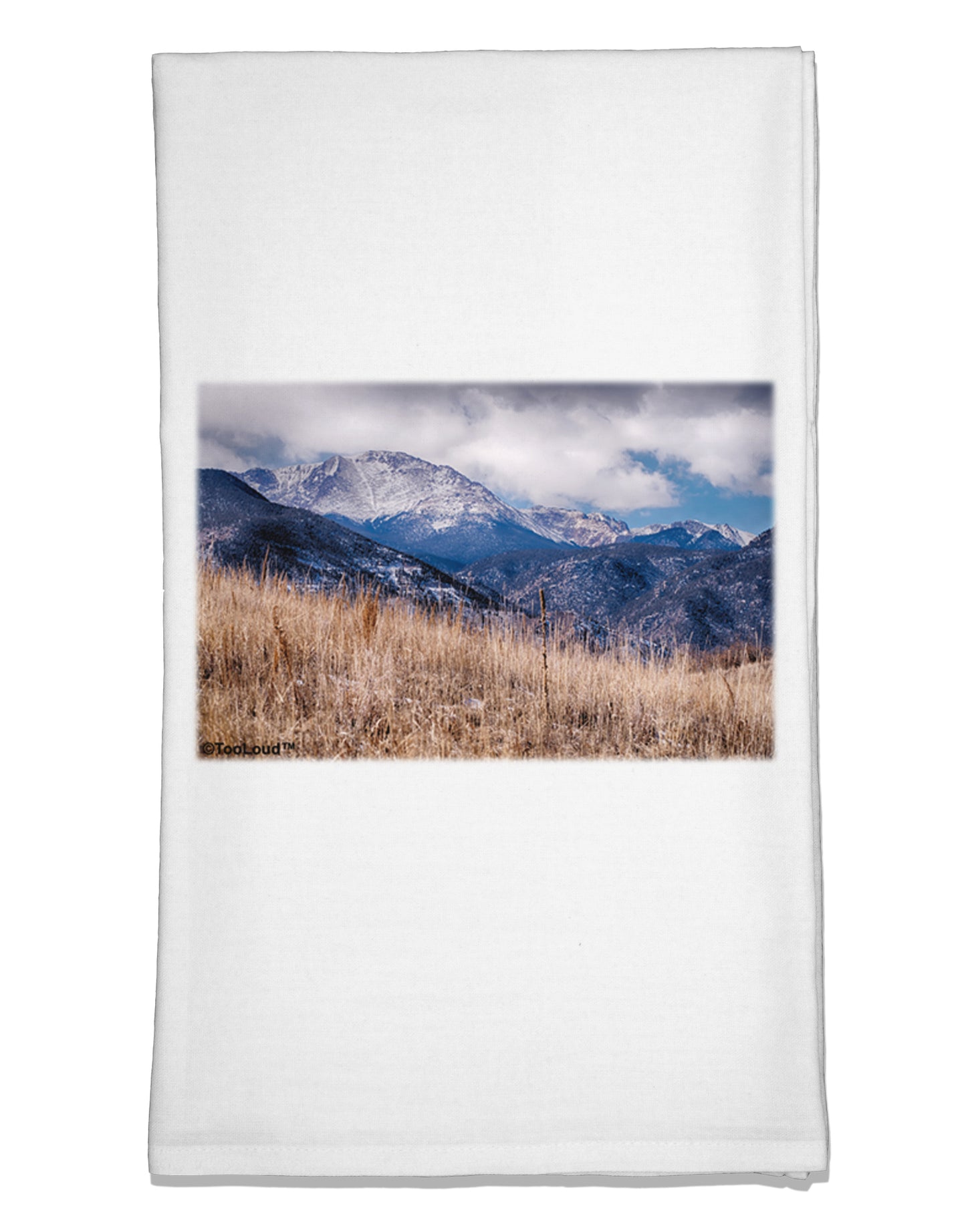 Pikes Peak CO Mountains Flour Sack Dish Towel by TooLoud-Flour Sack Dish Towel-TooLoud-White-Davson Sales