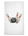 Bowling Ball with Pins Flour Sack Dish Towel-Flour Sack Dish Towel-TooLoud-White-Davson Sales