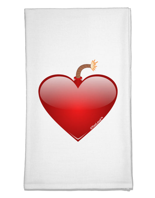 Love Bomb Flour Sack Dish Towels-Flour Sack Dish Towel-TooLoud-White-Davson Sales