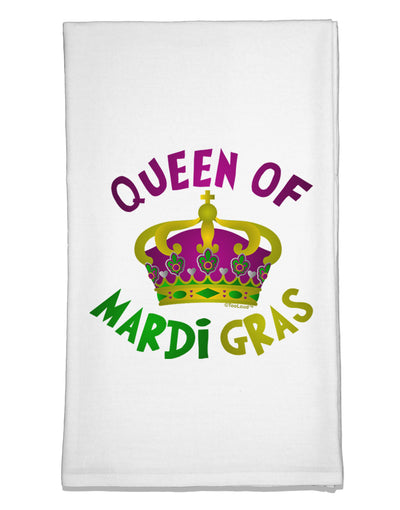 Queen Of Mardi Gras Flour Sack Dish Towels-Flour Sack Dish Towel-TooLoud-White-Davson Sales