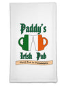 Paddy's Irish Pub Flour Sack Dish Towel by TooLoud-Flour Sack Dish Towel-TooLoud-White-Davson Sales