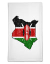 Kenya Flag Silhouette Distressed Flour Sack Dish Towels-Flour Sack Dish Towel-TooLoud-White-Davson Sales