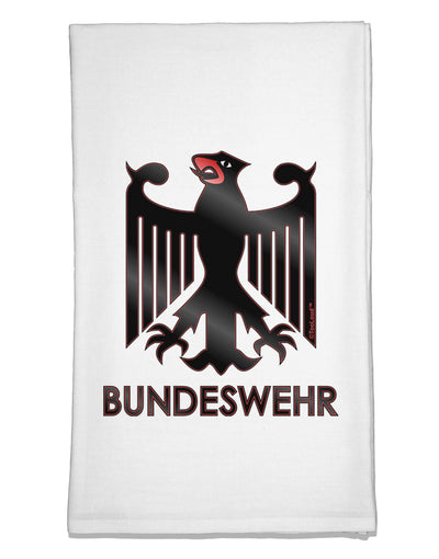 Bundeswehr Logo with Text Flour Sack Dish Towel-Flour Sack Dish Towel-TooLoud-White-Davson Sales