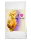 I Heart My Rooster Flour Sack Dish Towel-Flour Sack Dish Towel-TooLoud-Davson Sales