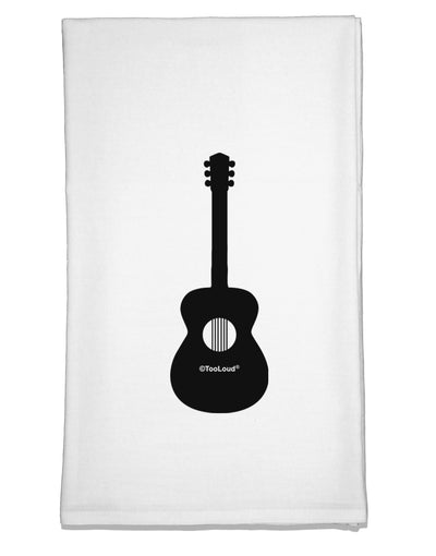 Acoustic Guitar Cool Musician Flour Sack Dish Towel by TooLoud-Flour Sack Dish Towel-TooLoud-White-Davson Sales