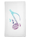 Music Note Typography Flour Sack Dish Towels-Flour Sack Dish Towel-TooLoud-White-Davson Sales