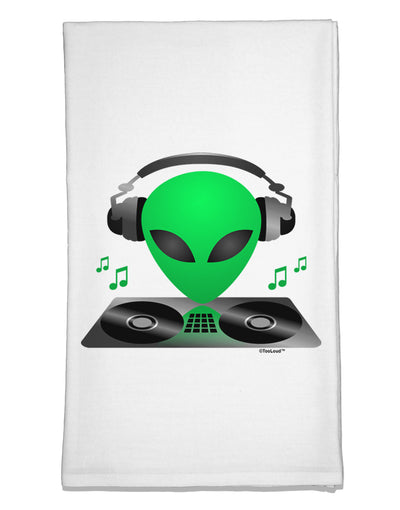 Alien DJ Flour Sack Dish Towel-Flour Sack Dish Towel-TooLoud-White-Davson Sales
