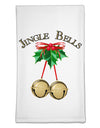 Jingle Bells Flour Sack Dish Towels by TooLoud-Flour Sack Dish Towel-TooLoud-White-Davson Sales