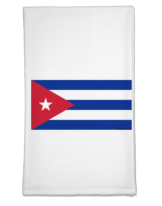 Cuba Flag Cubana Flour Sack Dish Towel by TooLoud-Flour Sack Dish Towel-TooLoud-White-Davson Sales