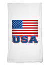 USA Flag Flour Sack Dish Towel-Flour Sack Dish Towel-TooLoud-White-Davson Sales