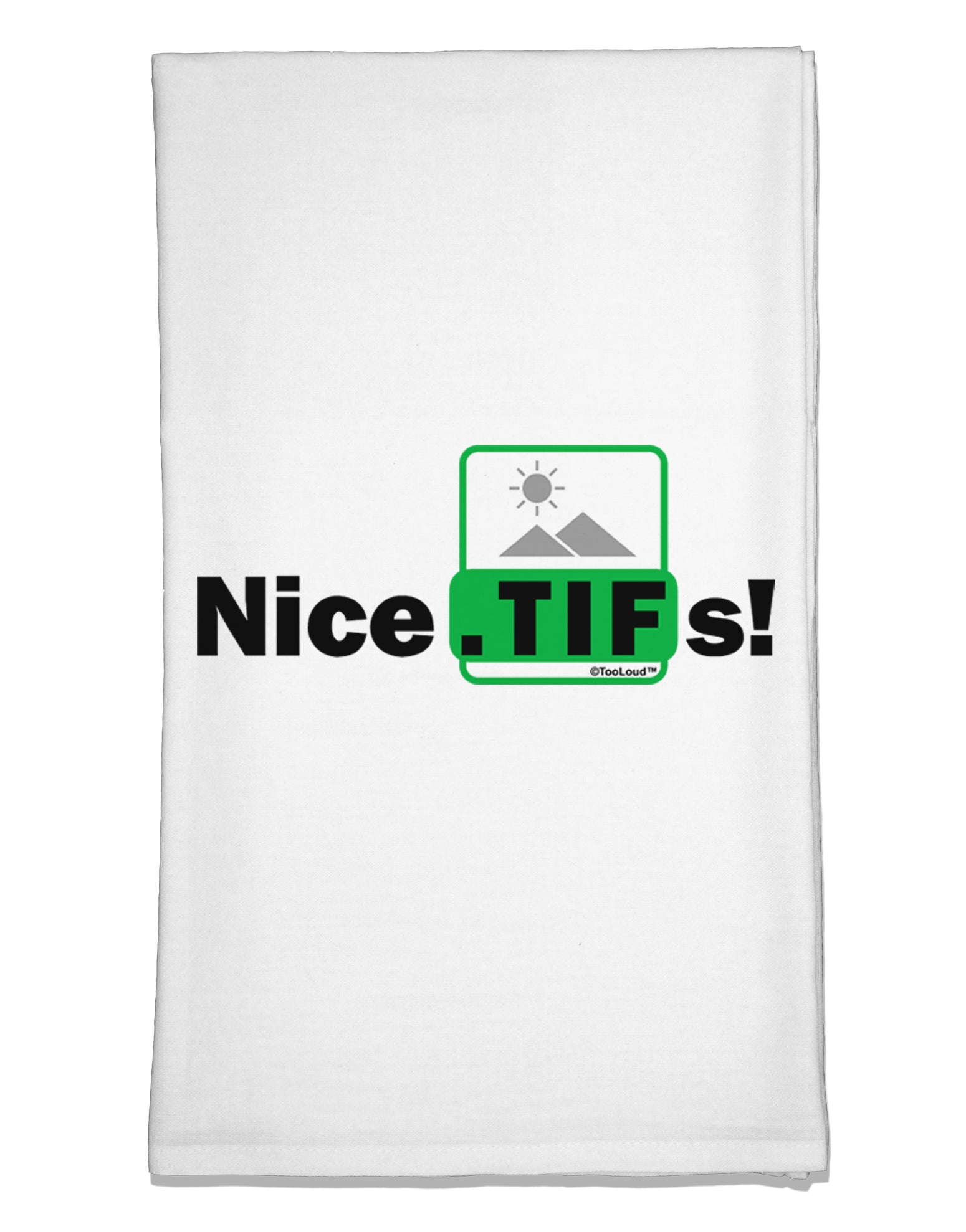 Nice Tifs Flour Sack Dish Towel by TooLoud-Flour Sack Dish Towel-TooLoud-White-Davson Sales