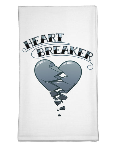 Heart Breaker Manly Flour Sack Dish Towels by TooLoud