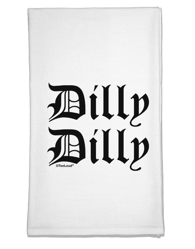 Dilly Dilly Beer Drinking Funny Flour Sack Dish Towel by TooLoud-Flour Sack Dish Towel-TooLoud-White-Davson Sales