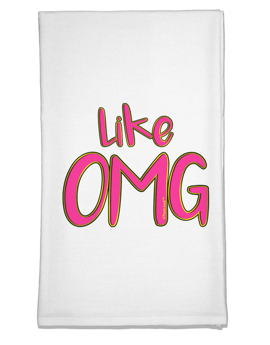 Like OMG Flour Sack Dish Towel by TooLoud-Flour Sack Dish Towel-TooLoud-White-Davson Sales