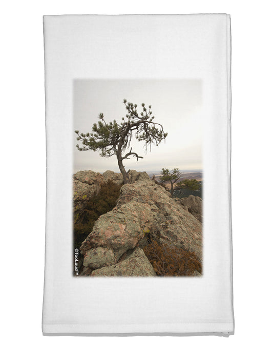 Stone Tree Colorado Flour Sack Dish Towel by TooLoud-Flour Sack Dish Towel-TooLoud-White-Davson Sales