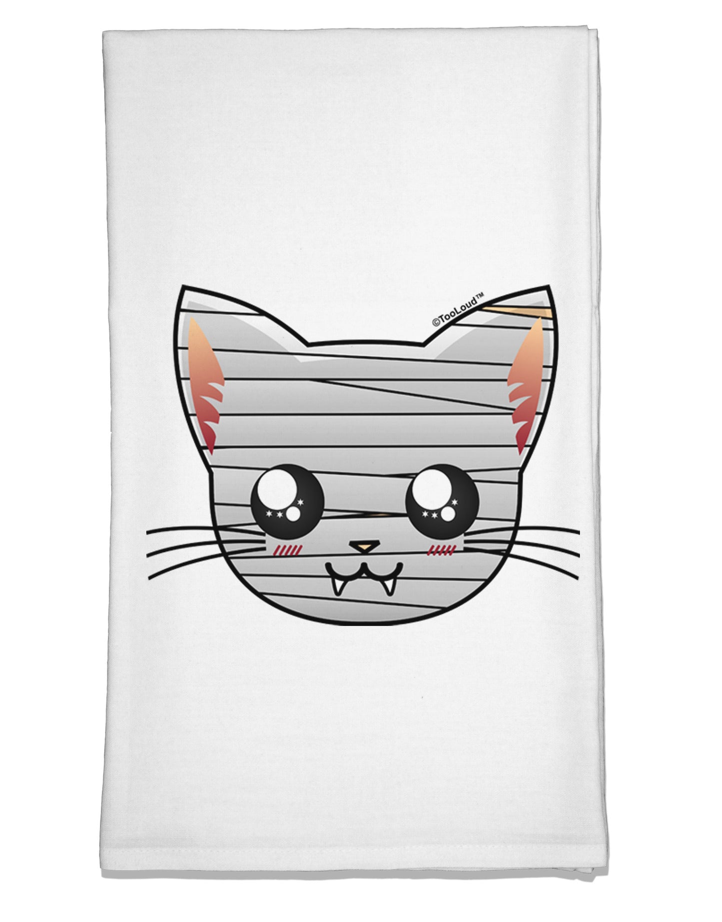 Mummy Kitty Flour Sack Dish Towel by TooLoud-Flour Sack Dish Towel-TooLoud-White-Davson Sales