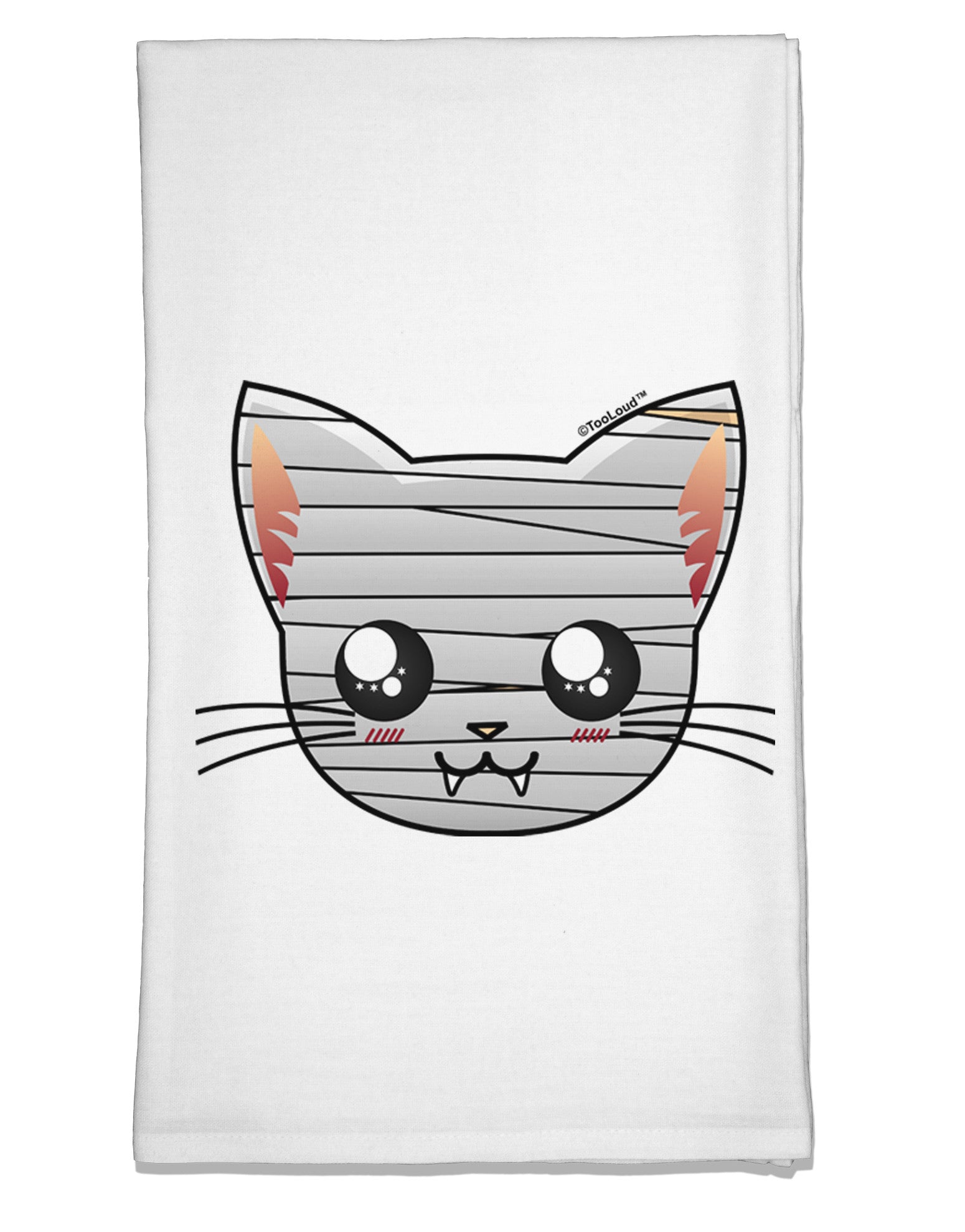 Mummy Kitty Flour Sack Dish Towel by TooLoud-Flour Sack Dish Towel-TooLoud-White-Davson Sales