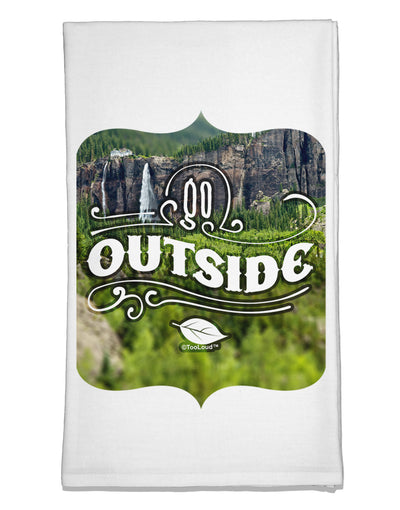 Go Outside - Beautiful Cliffs Flour Sack Dish Towels by TooLoud-TooLoud-White-Davson Sales