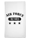 Retired Air Force Flour Sack Dish Towel by TooLoud-Flour Sack Dish Towel-TooLoud-White-Davson Sales