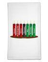 Kwanzaa Candles 7 Principles Flour Sack Dish Towels-Flour Sack Dish Towel-TooLoud-White-Davson Sales