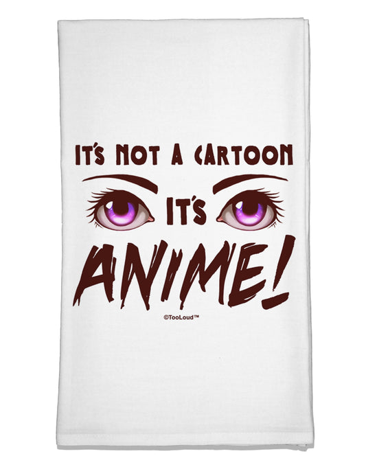 Not A Cartoon Eyes Magenta Flour Sack Dish Towel by TooLoud-Flour Sack Dish Towel-TooLoud-White-Davson Sales