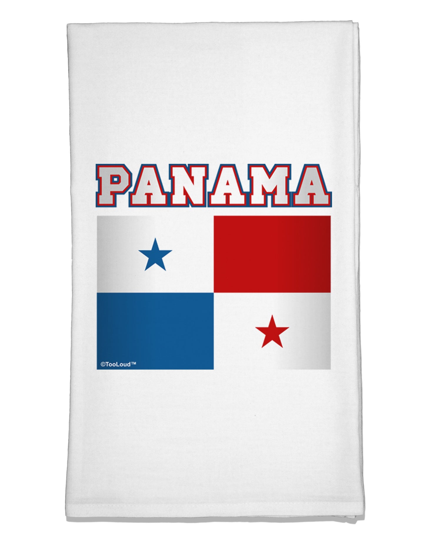 Panama Flag Flour Sack Dish Towel-Flour Sack Dish Towel-TooLoud-White-Davson Sales