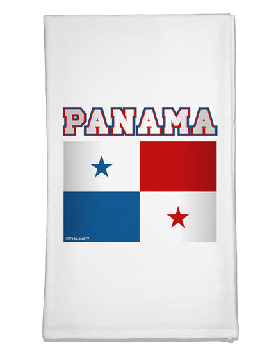 Panama Flag Flour Sack Dish Towel-Flour Sack Dish Towel-TooLoud-White-Davson Sales