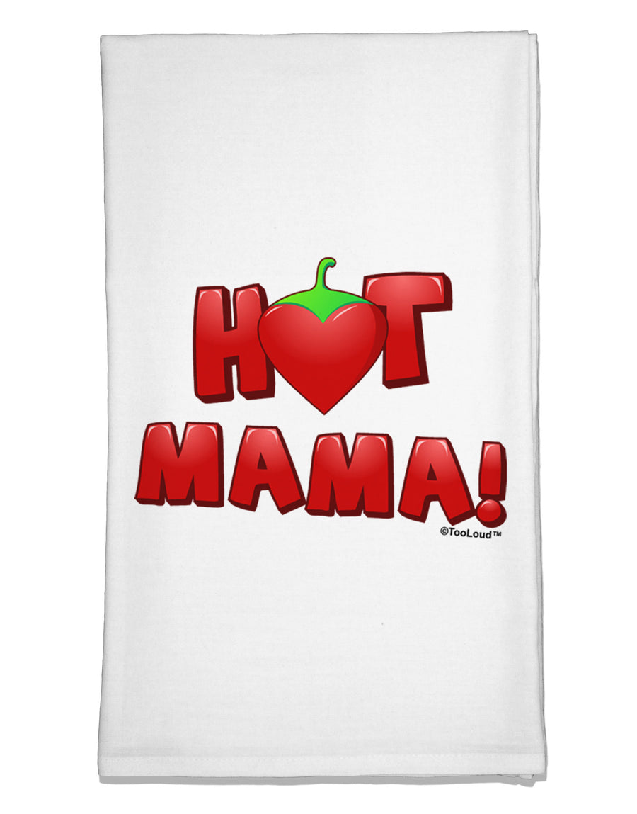 Hot Mama Chili Heart Flour Sack Dish Towels-Flour Sack Dish Towel-TooLoud-White-Davson Sales