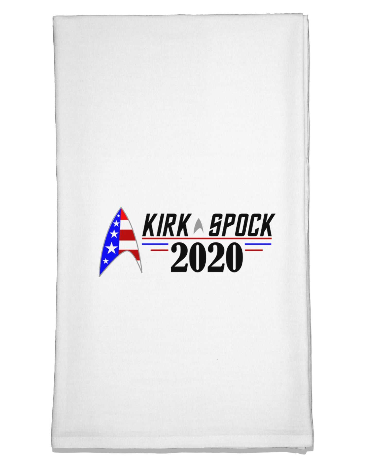 Kirk Spock 2020 Funny Flour Sack Dish Towel by TooLoud-Flour Sack Dish Towel-TooLoud-White-Davson Sales