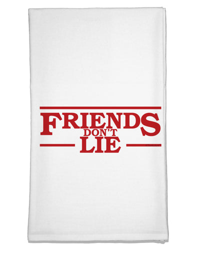 Friends Don't Lie Flour Sack Dish Towel by TooLoud-Flour Sack Dish Towel-TooLoud-White-Davson Sales