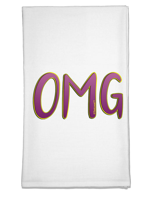 OMG Flour Sack Dish Towel by TooLoud-Flour Sack Dish Towel-TooLoud-White-Davson Sales