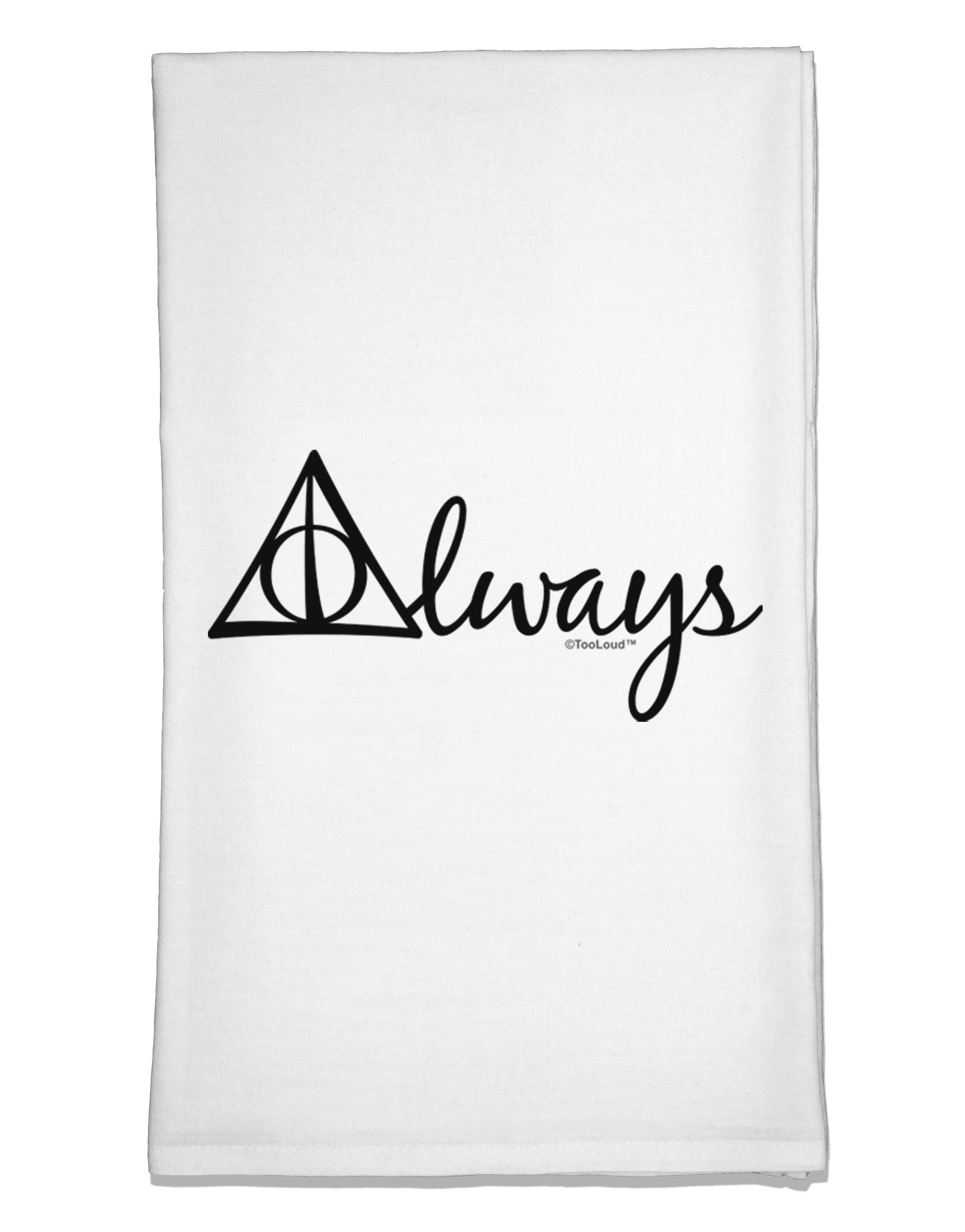 Always Magic Symbol Cursive Flour Sack Dish Towel by TooLoud-Flour Sack Dish Towel-TooLoud-White-Davson Sales