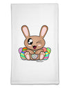 Cute Bunny with Eggs Flour Sack Dish Towel-Flour Sack Dish Towel-TooLoud-White-Davson Sales