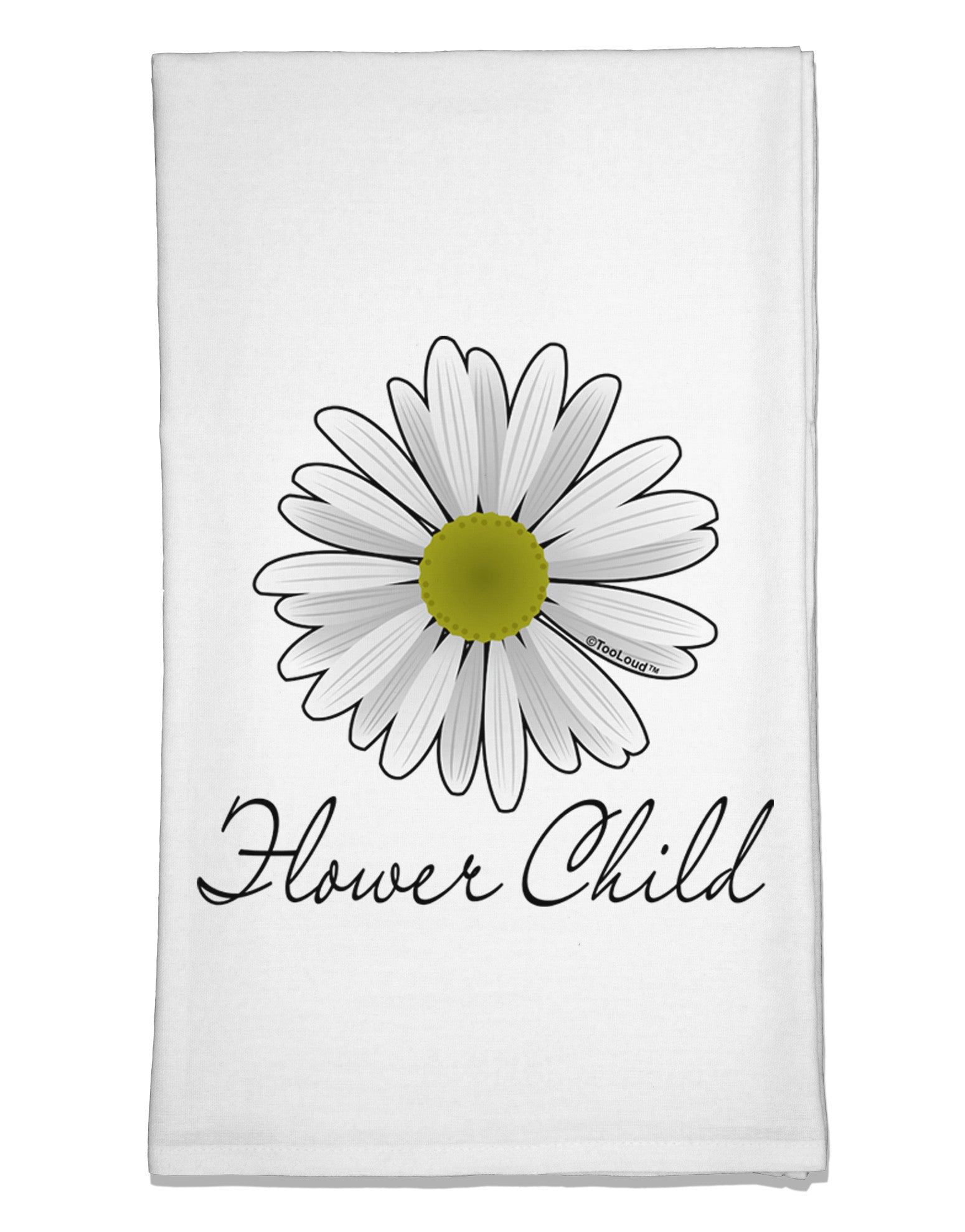 Pretty Daisy - Flower Child Flour Sack Dish Towel-Flour Sack Dish Towel-TooLoud-Davson Sales