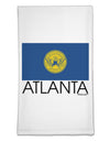 Atlanta Georgia Flag Text Flour Sack Dish Towel by TooLoud-Flour Sack Dish Towel-TooLoud-White-Davson Sales