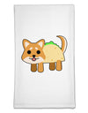 Cute Taco Dog Flour Sack Dish Towels-Flour Sack Dish Towel-TooLoud-White-Davson Sales