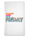 Thank God It's Friday Mixed Drink Flour Sack Dish Towels-Flour Sack Dish Towel-TooLoud-White-Davson Sales