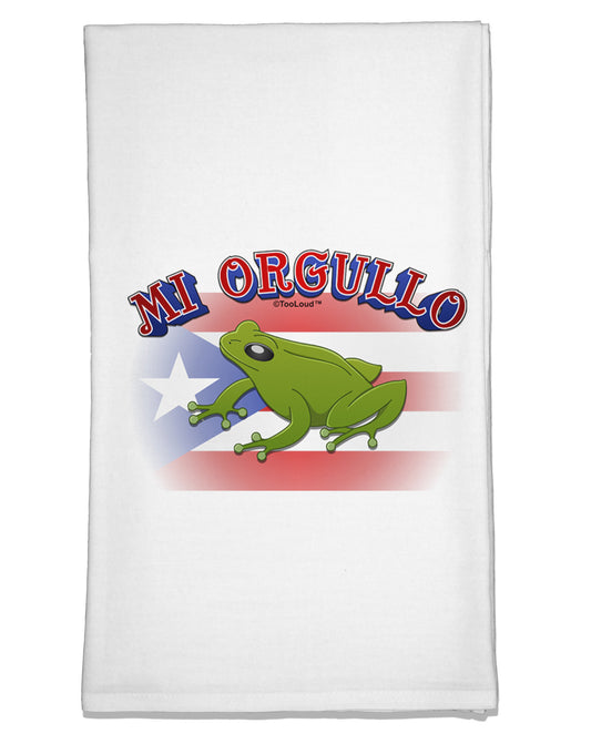 Mi Orgullo Coqui Flour Sack Dish Towel-Flour Sack Dish Towel-TooLoud-White-Davson Sales