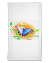 Blue Watercolor Butterfly Flour Sack Dish Towels-Flour Sack Dish Towel-TooLoud-White-Davson Sales